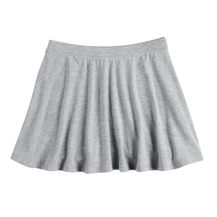 Girls 7-16 So&reg; Skater Skirt, Size: M/10, Med Grey