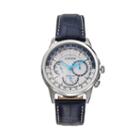 Citizen Eco-drive Men's Calendrier Leather World Time Watch - Bu2020-02a, Blue
