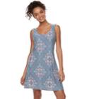 Juniors' Mudd&reg; Back Crisscross Dress, Teens, Size: Small, Med Blue