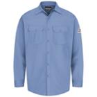 Men's Bulwark Fr Excel Fr Work Shirt, Size: Xl, Blue