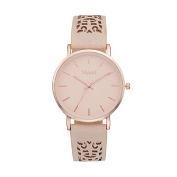 Vivani Women's Perforated Watch, Size: Medium, Pink