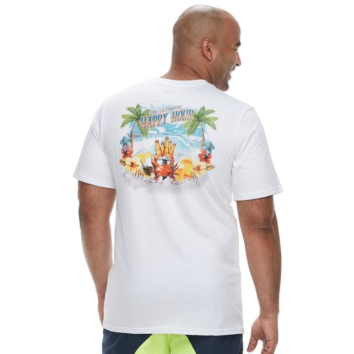 Big & Tall Cotton Links The Ultimate Happy Hour Tee, Men's, Size: 4xb, White