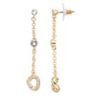 Dana Buchman Crystal & Chain Linear Drop Earrings, Women's, Gold