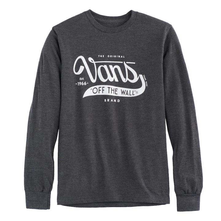 Boys 8-20 Vans Graphic Tee, Size: Medium, Grey (charcoal)