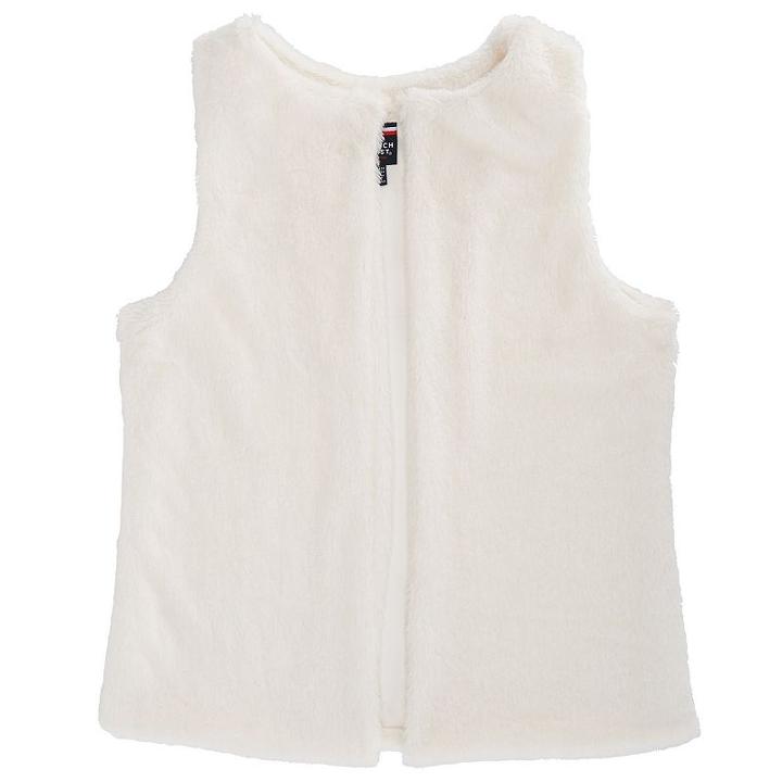 Girls 4-6x French Toast Faux-fur Vest, Girl's, Size: 5, Natural
