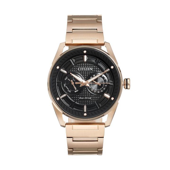 Drive From Citizen Eco-drive Men's Cto Stainless Steel Watch, Size: Large, Pink
