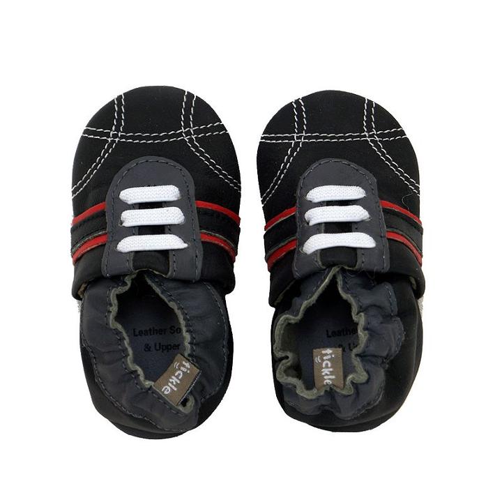Baby Boy Tommy Tickle Sport Crib Shoes, Size: 0-6 Months, Black