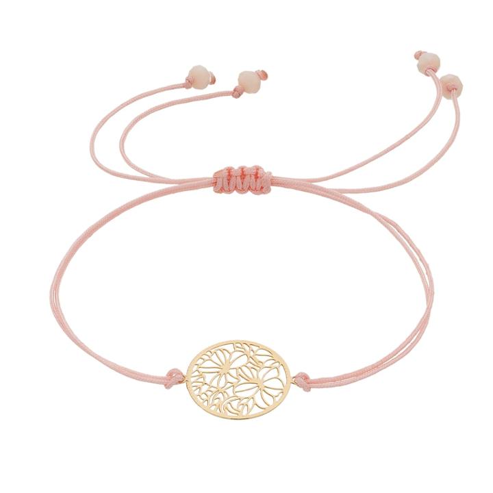 Lc Lauren Conrad Tropical Disc Pink Cord Friendship Bracelet, Women's