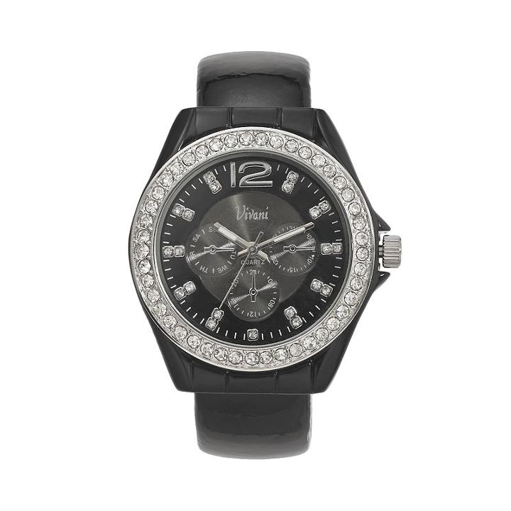 Vivani Women's Bangle Watch, Size: Large, Black
