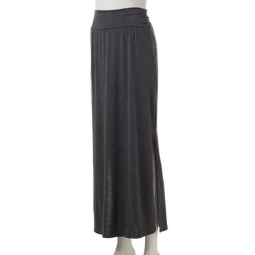 Women's Studio 253 Shirred Maxi Skirt, Size: Xl, Grey (charcoal)