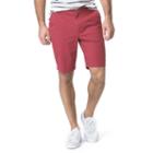 Men's Chaps Classic-fit Poplin Flat-front Shorts, Size: 36, Red