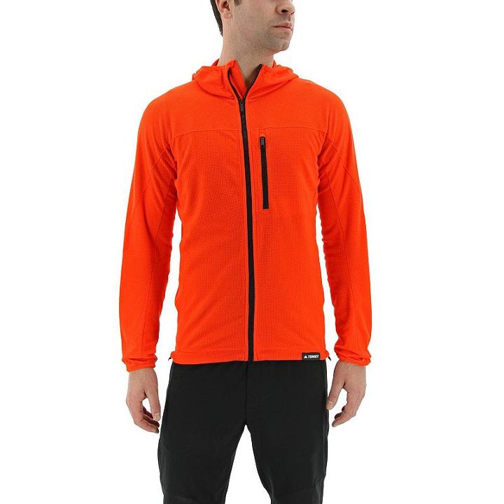Men's Adidas Tracerocker Performance Fleece Jacket, Size: Small, Red