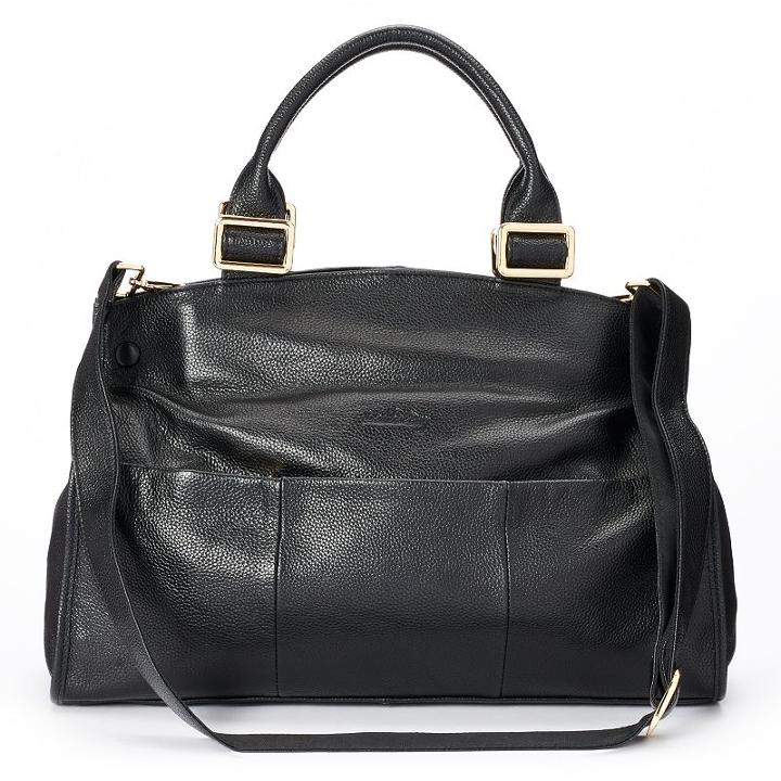 Leatherbay Ravenna Small Convertible Tote, Women's, Black