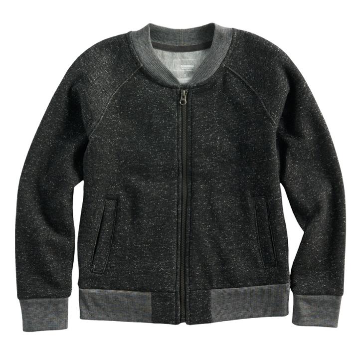Boys 4-7x Sonoma Goods For Life&trade; Raglan Zip Cardigan, Size: 6, Dark Grey