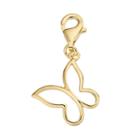 Tfs Jewelry 14k Gold Over Silver Butterfly Charm, Women's, Yellow