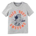 Boys 4-8 Carter's Taco 'bout Awesome Taco Graphic Tee, Size: 6, Light Grey