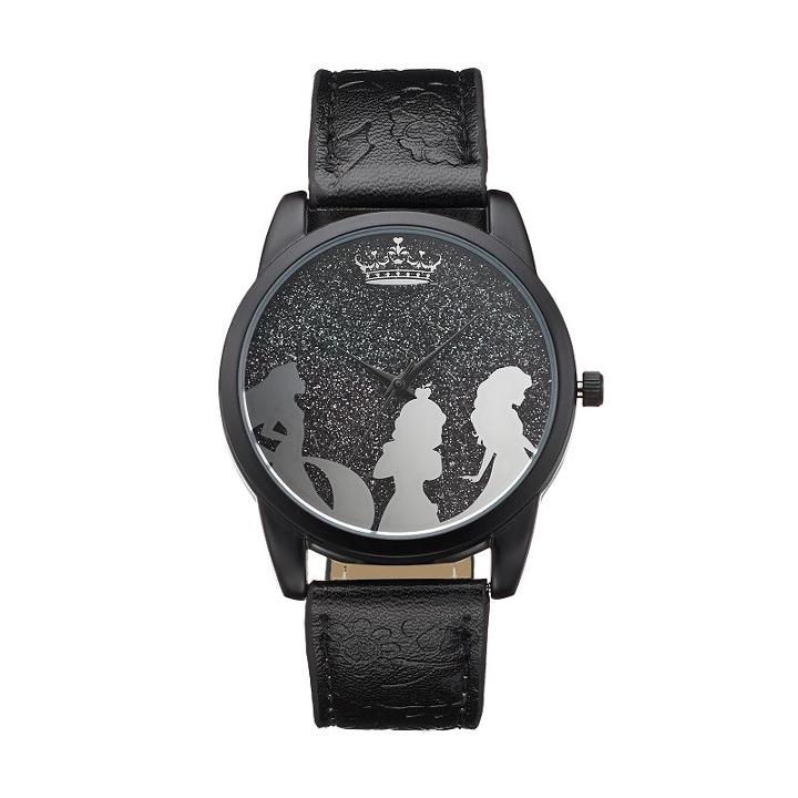 Disney Princess Kids' Glitter Silhouette Watch, Girl's, Size: Medium, Black