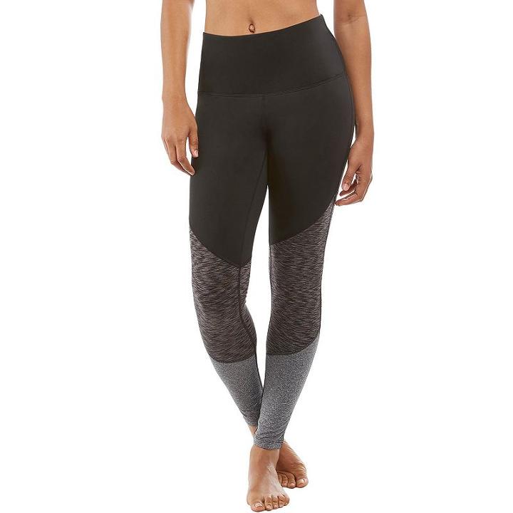 Women's Marika Blizzard Colorblock Leggings, Size: Large, Black