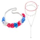 Girls 4-16 Elli By Capelli Flower Headwrap & Choker Necklace Set, Multi