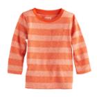 Baby Boy Jumping Beans&reg; Striped Pocket Tee, Size: 6 Months, Med Orange