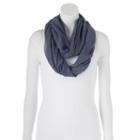 Lc Lauren Conrad Celestial Foil Dots Infinity Scarf, Women's, Blue (navy)