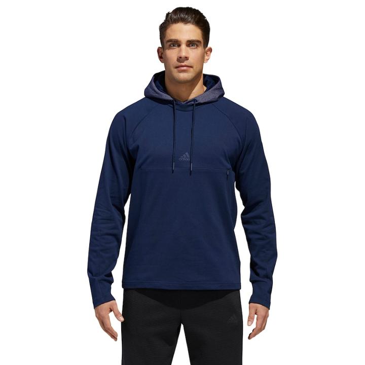 Men's Adidas Pull-over Hoodie, Size: Xl, Blue (navy)