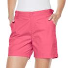 Women's Caribbean Joe Waist Tab Shorts, Size: 8, Med Pink