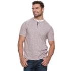 Men's Method Mock-layer Henley, Size: Large, Dark Red