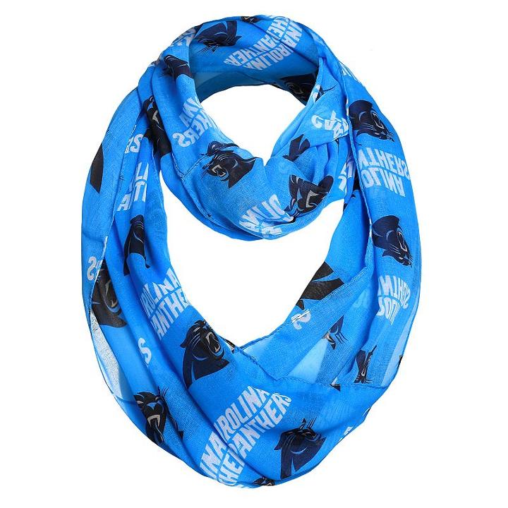 Forever Collectibles Carolina Panthers Logo Infinity Scarf, Women's, Ovrfl Oth