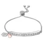 Brilliance Adjustable Grandma Bracelet With Swarovski Crystals, Women's, Size: 8, White