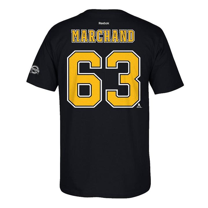 Men's Reebok Boston Bruins Brad Marchand 2017 Stanley Cup Playoffs Player Tee, Size: Large, Black