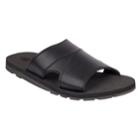 Wembley Cut Out Men's Slide Sandals, Size: Xl, Black