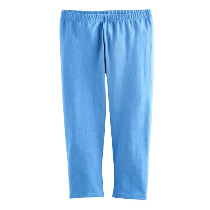 Girls 7-16 So® Core Capri Leggings, Size: 7-8, Med Blue