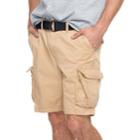 Big & Tall Sonoma Goods For Life&trade; Modern-fit Lightweight Twill Belted Cargo Shorts, Men's, Size: 46, Red/coppr (rust/coppr)