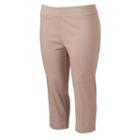 Plus Size Dana Buchman Millennium Pull-on Capris, Women's, Size: 3xl, Dark Brown