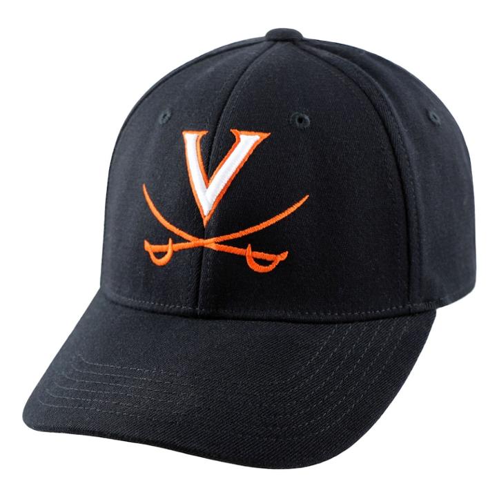 Adult Top Of The World Virginia Cavaliers One-fit Cap, Men's, Black