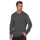 Men's Tek Gear&reg; Crewneck Ultra Soft Fleece, Size: Medium, Dark Grey