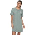 Women's Nike Sportswear Short Sleeve Sweatshirt Dress, Size: Small, Green