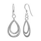 Primrose Sterling Silver Double Teardrop Earrings, Women's, Grey