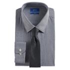 Men's Apt. 9&reg; Slim-fit Stretch Spread-collar Dress Shirt & Tie Set, Size: Xl-34/35, Black