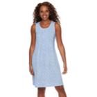 Petite Croft & Barrow&reg; Pintuck Sleeveless Dress, Women's, Size: Xl Petite, Dark Blue