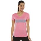 Women's Tek Gear&reg; Yoga Tee, Size: Medium, Brt Pink