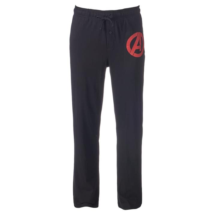 Men's Marvel Avengers Lounge Pants, Size: Xl, Black