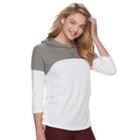 Juniors' So&reg; Perfectly Soft Lace-up Side Hoodie, Teens, Size: Xl, White