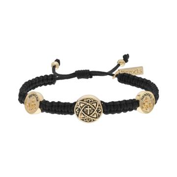 He Rocks Star & Cross Corded Bolo Bracelet, Women's, Size: 9, Multicolor