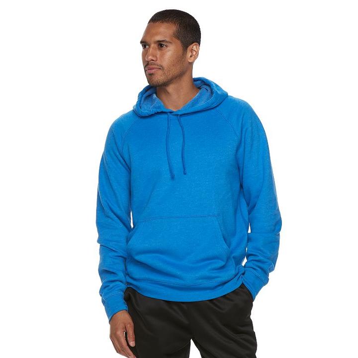 Men's Tek Gear&reg; Pullover Fleece Hoodie, Size: Xl, Blue (navy)