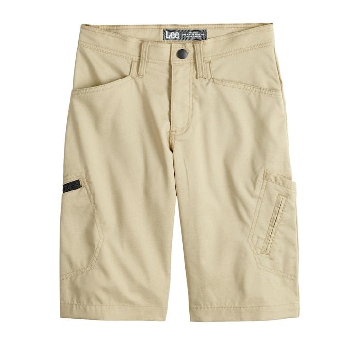 Boys 8-20 Lee Dungarees Grafton Easy-care Shorts, Size: 8, Beig/green (beig/khaki)
