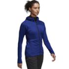 Women's Adidas Outdoor Tracerocker Hooded Fleece Jacket, Size: Small, Med Blue