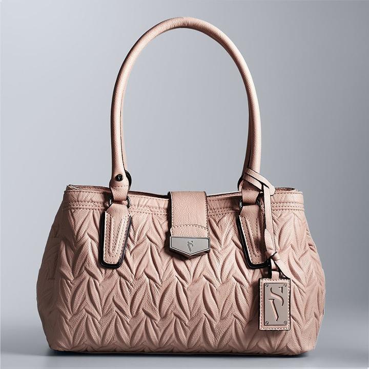 Simply Vera Vera Wang Tailor Triple Convertible Satchel, Women's, Light Pink