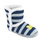 Women's Michigan Wolverines Striped Boot Slippers, Size: Small, Team